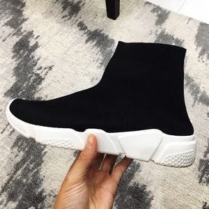 Black high sock sneaker